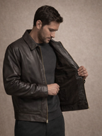 Terracotta Leather Jacket