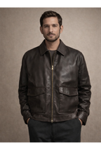 Terracotta Leather Jacket
