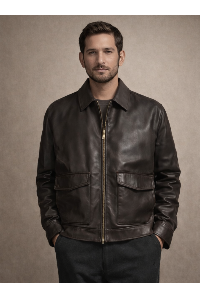 Terracotta Leather Jacket
