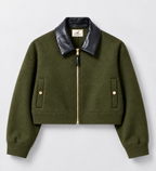Jacket 1 Olive Green front view