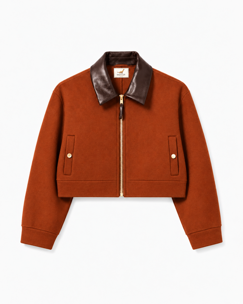 Jacket 1 Rust Burnt Orange front view