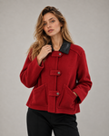 Jacket 2 Crimson Red front view