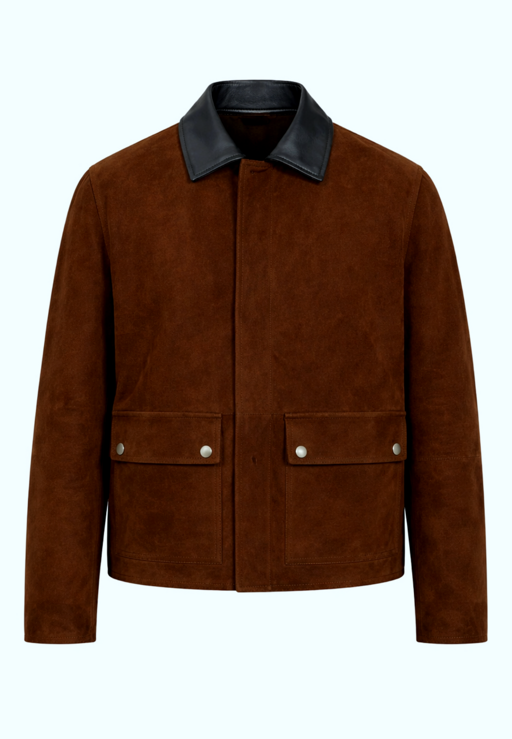 DASTAN Chocolate Suede Leather Jacket